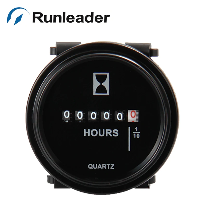 10 шт./лот) Runleader DC6-80V оснастки Круглый Кварцевый счетчик моточасов таймер для лодочного грузовика двигателя catipillar газонокосилка с двигателем