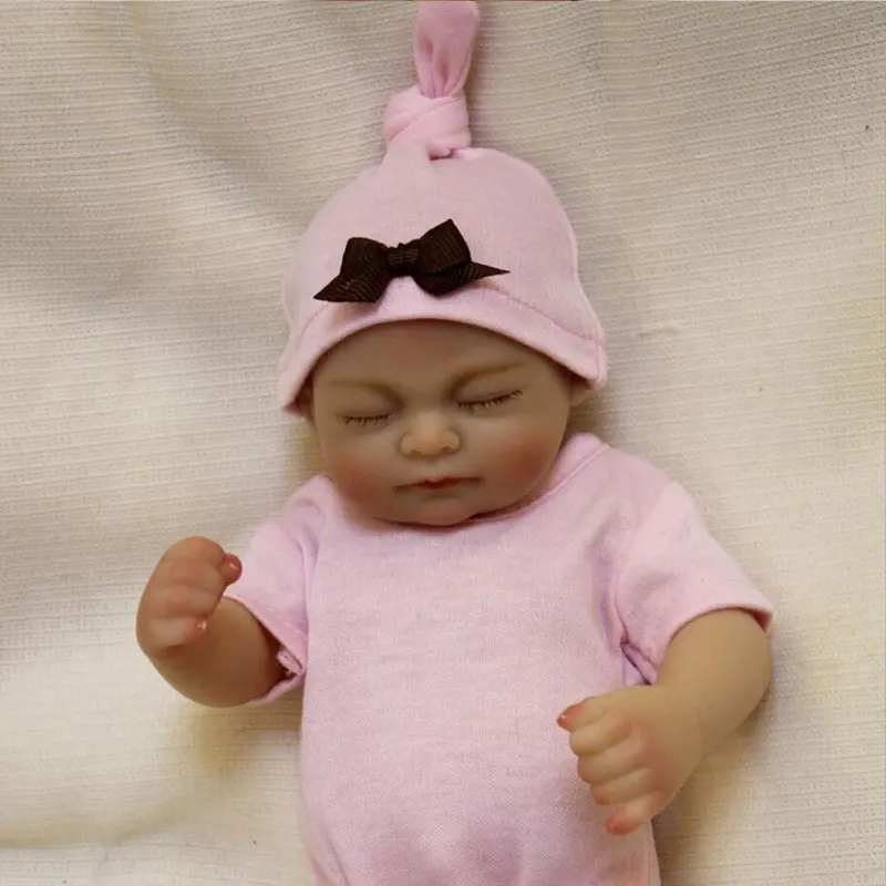 Buy Mini 28cm Doll Reborn Toys Full Body Silicone