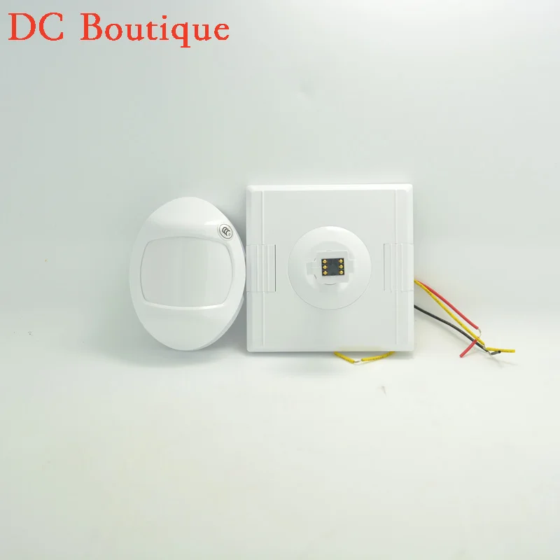

(1 PCS)Free shipping Pull-Flag Type Wide angle 110 degree PIR detector Wired Indoor Moiton sensor NC/NO Relay output options