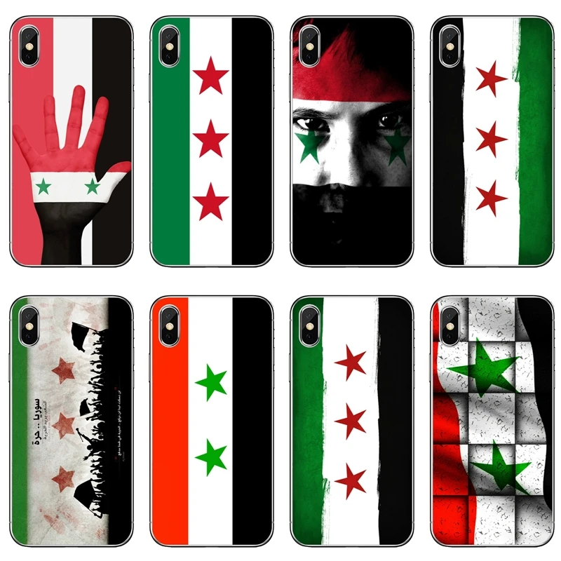 

syria syrian National flag slim TPU Soft Accessories phone cover case For Xiaomi Mi 8 6 6X A1 5 5s 5x 4 4c 3 mix max 2 note 2