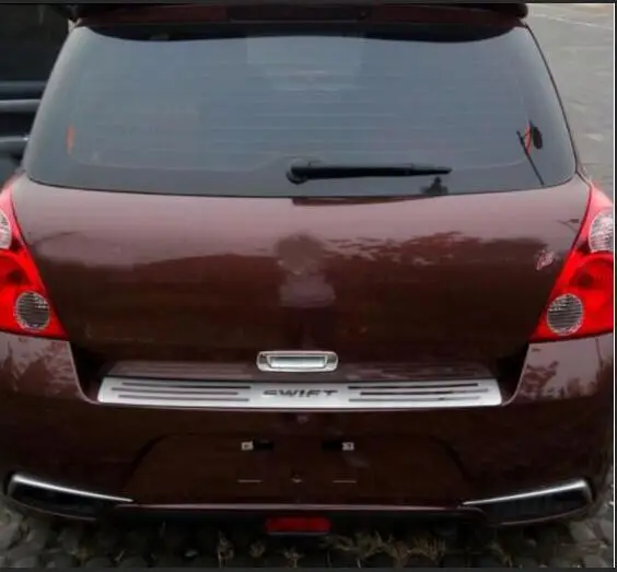 For Suzuki Swift Rear Guard Panel Special Modified Luggage Box Threshold Stainless Steel Rear Guard Panel Decorative Strip