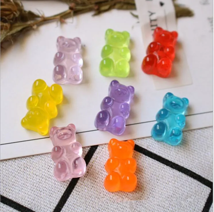 

50pcs/lot kawaii flatback resin bear resin cabochons accessories