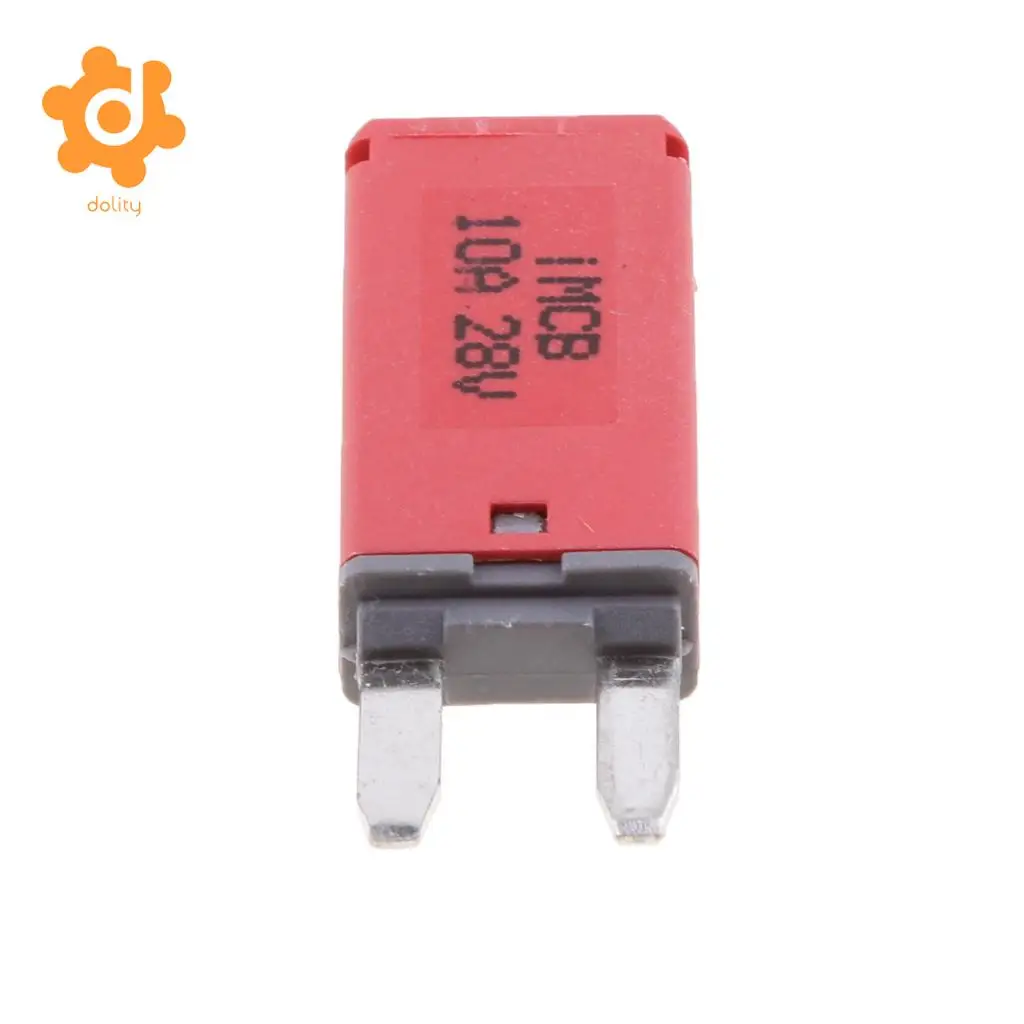 2 Pieces 25A+10A Car ATM Mini Blade Fuse Kit Circuit Breaker Manual Reset
