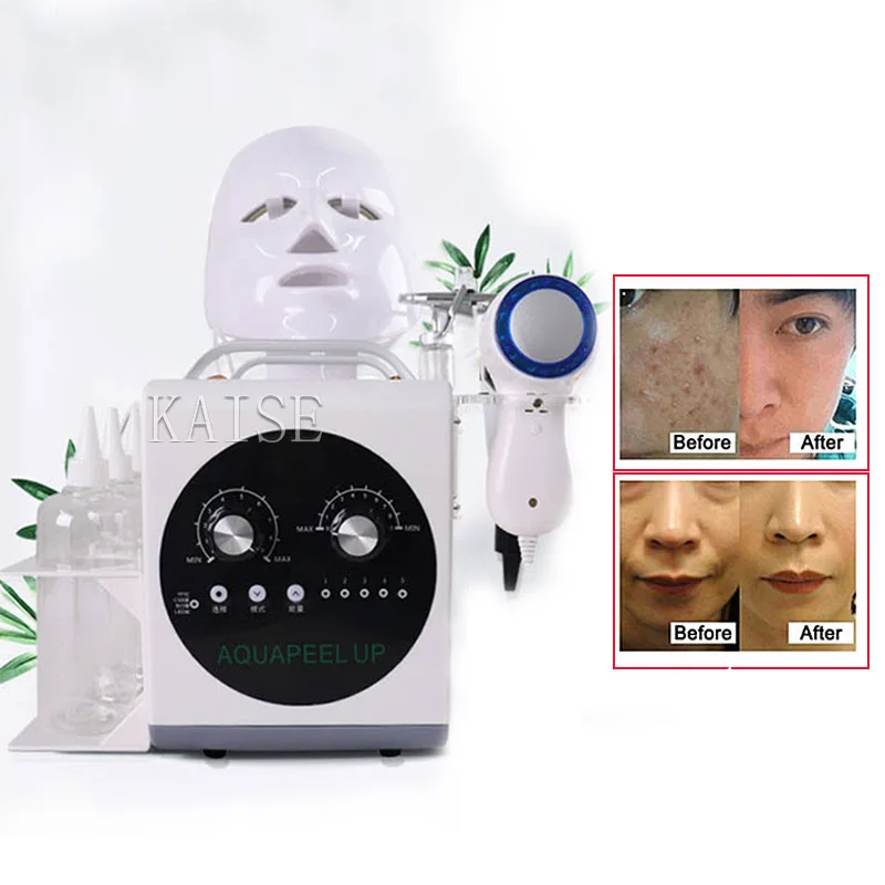 New Vacuum Face Cleaning Hydro Water Oxygen Small Bubbles Facial Deep Device Skin Care Massage Beauty Machine | Красота и здоровье