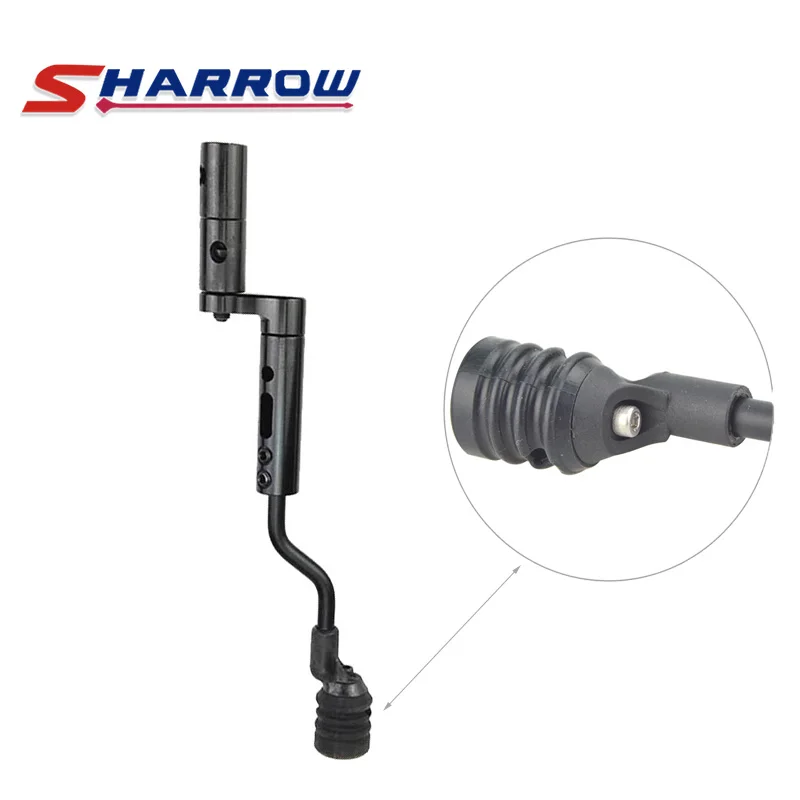 1PCS Black Compound Bow Stop Chord with Stop Chord Shock Absorber