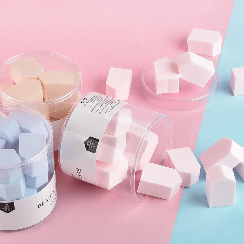 

Novo estilo de moda 15pcs Pentagon Puff Sponge Wedge Makeup Sponge Makeup Foundation Sponge пыхет zsmw