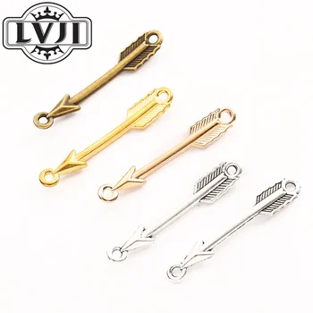 

51pcs vintage arrow charm Pendant DIY European Style Jewelry Making 5993