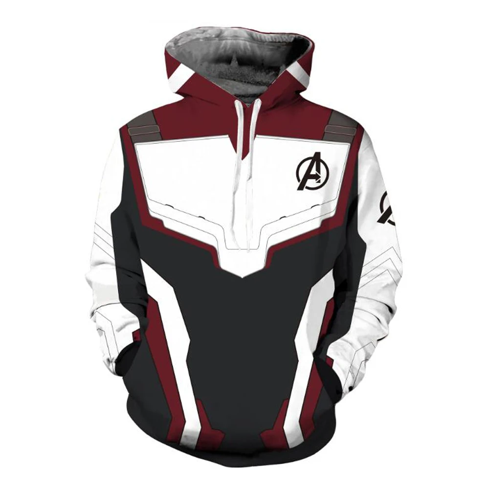 Movie Avengers Endgame Infinity War Quantum Realm Cosplay Man Costume Hoodies Sweatshirts Embroidery Coat Jacket