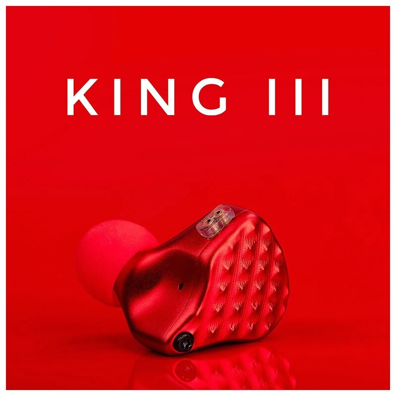 Наушники вкладыши TFZ KING III Red Limited Edition с динамическим монитором и съемным