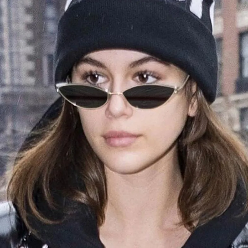 

REALSTAR Metal Luxury Trending Sunglasses Men Women Shades Small Cat Eye Vintage Brand Glasses Fashion Male Female Oculos S446