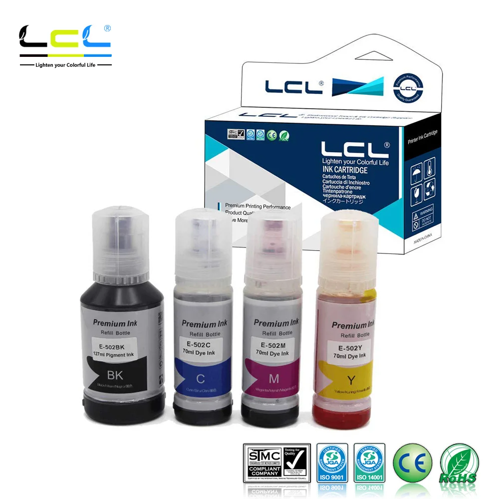 LCL 502 T502 T502120 T502220 T502320 T502420 (4 шт) картридж совместимый для Epson Expression ET 2700