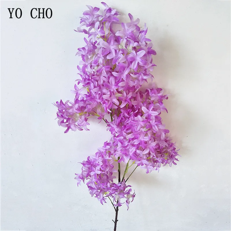 YO CHO, 1 шт., вишневый цветок, шелковые искусственные цветы, украшения для дома, сделай сам, свадебная опора, Искусственные белые цветы для моделирования, Сакура