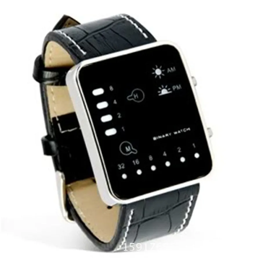 Duobla Men Wristwatch Digital Red LED Sport Watch PU Leather Women Mens Watch Best Selling dress relojes para hombre 40Q