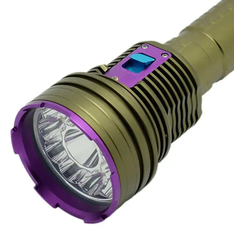 Светодиодный фонарик для дайвинга 20000 люмен для подводной охоты 100 м фонарь для подводной охоты тактический военный фонарь высокой мощности L2