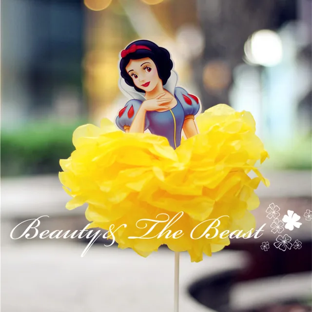 12'' High Snow White Princess Cake Toppers Cake picks 12'' High Snow White Princess Cake Toppers Cake picks