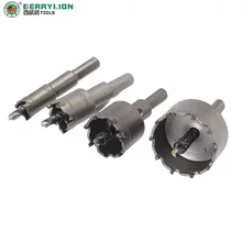 Core Drill Bit Carbide Steel 14-80mm Hole Saw Cutter Bit For Plate Iron Metal  Stainless Steel Cutting Drilling Power Tools