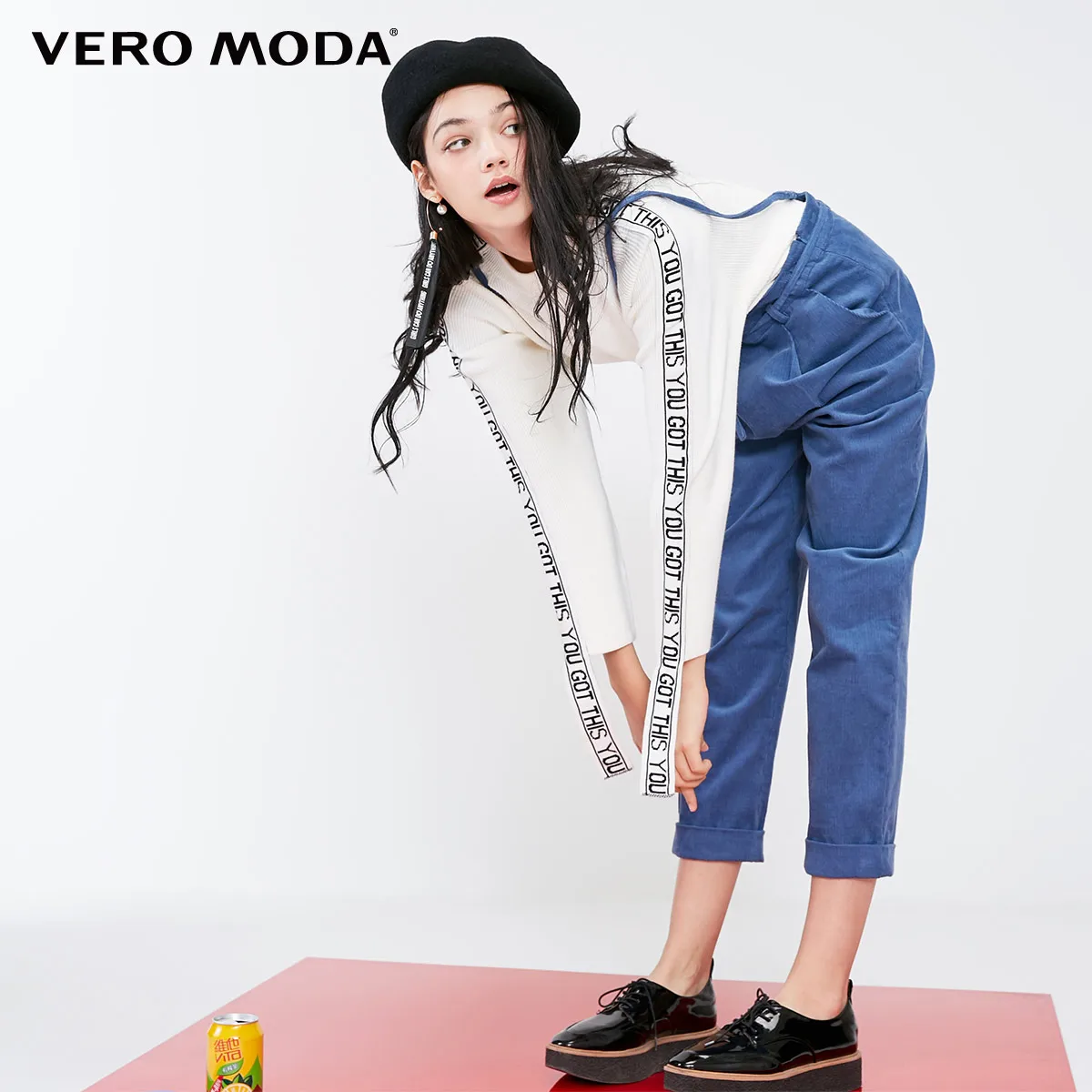 Vero Moda новые женские шерстяные хлопковые укороченные комбинезоны брюки | 318444507 - Цвет: Bijou blue