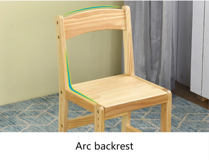 Solid Wood Kids Table and Chair Sets Student Study Table Household Lifted Wooden Safe Writing Desk Combination with Bookshelf Solid Wood Kids Table and Chair Sets Student Study Table Household Lifted Wooden Safe Writing Desk Combination with Bookshelf