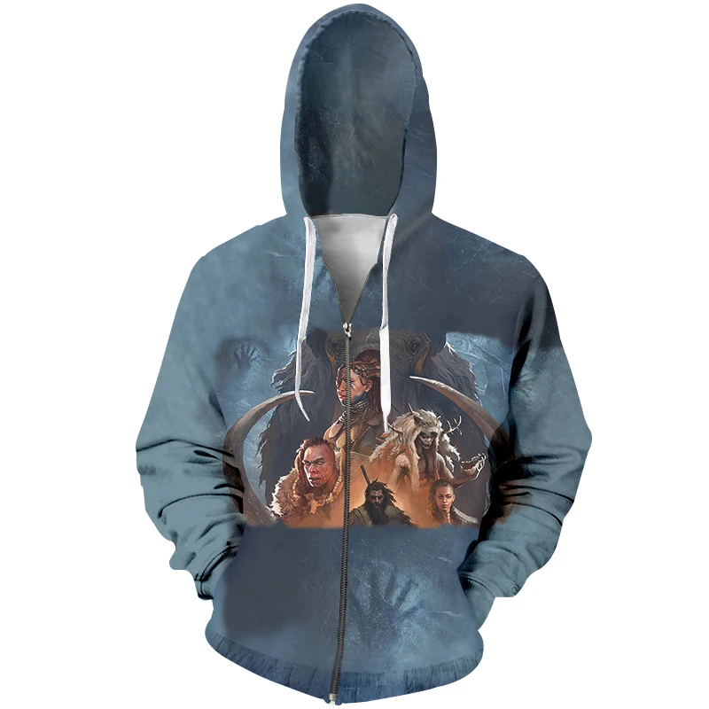 Hoodies Men Ice Age Woolly Mammoth 3D Printed Sweatshirt Hoodie Plus
