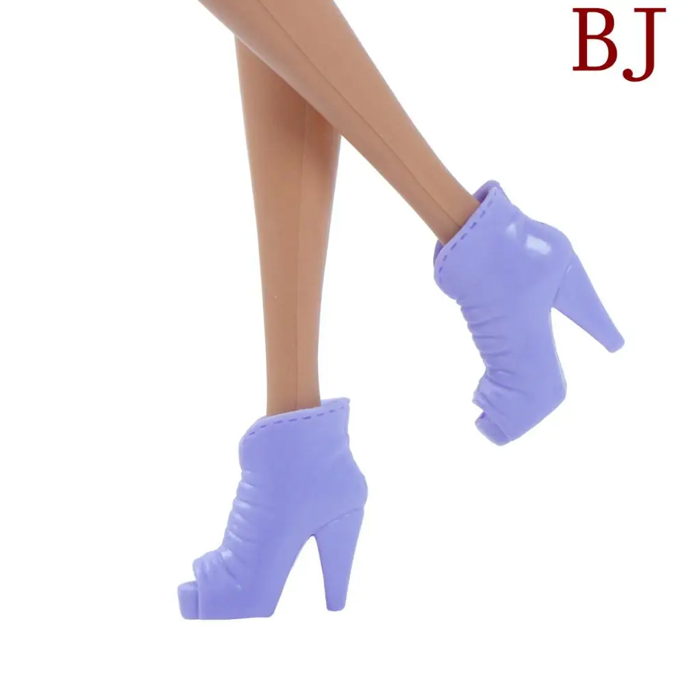 Высокое качество сапоги красочные различные стили обувь на высоком каблуке сандалии Симпатичные DIY Одежда для Барби аксессуары для кукол игрушки - Цвет: BJ