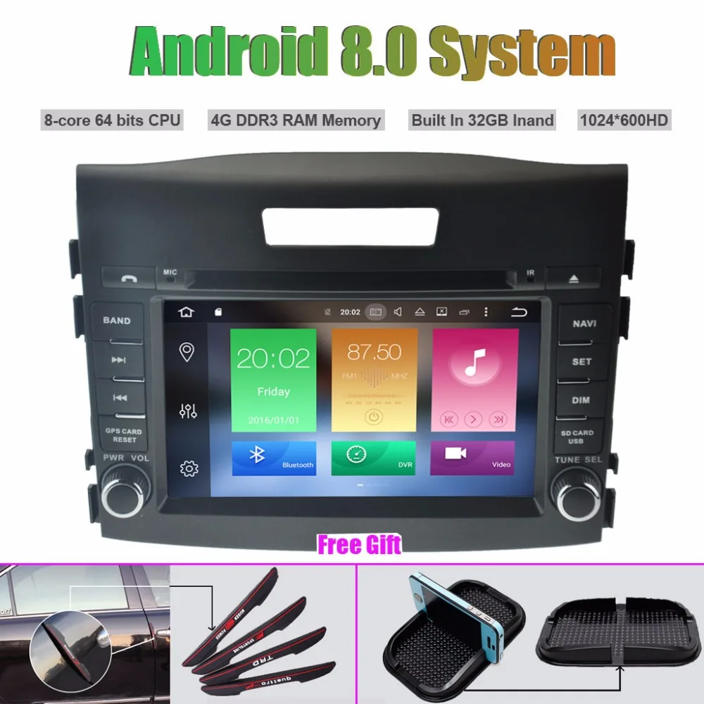 Excellent Octa-Core Android 8.0 CAR DVD Player for HONDA CRV 2012-2014 Auto RADIO STEREO GPS navigation 0