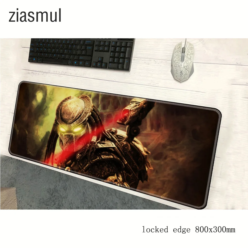 ziasmul Predator Movie Keyboards Mat Rubber Gaming mousepad Desk Mat Customized laptop Gaming 80x30