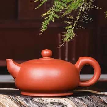 

320ML Yixing Purple Clay Teapot Raw Ore Zhu Mud Large Capacity Zisha Pot Drinkware Office Kung Fu Tea Set Black Tea Kettle Gift