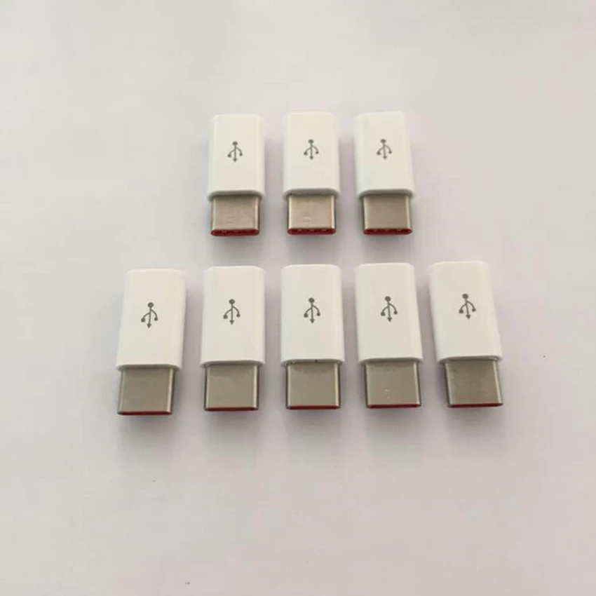 5 шт./лот USB 3,1 type C штекер Micro USB Женский адаптер type-C Конвертер Разъем USB-C адаптер данных Тип C устройство Черный Белый