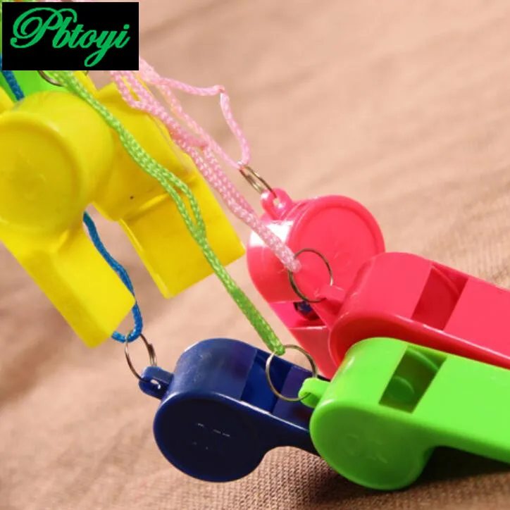 Цвет Пластиковые Рефери Свист Детей Свисток TB137 24 шт./компл.|child whistle|referee whistlechildren