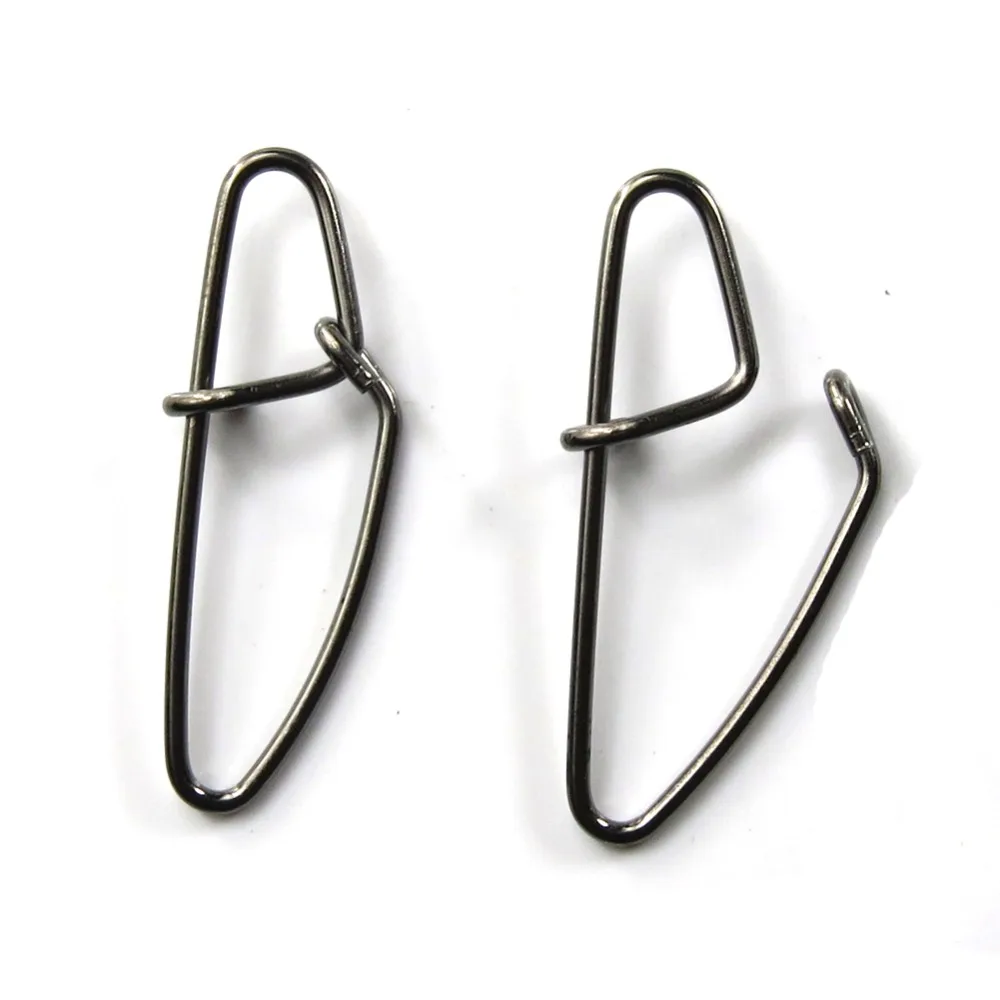 20pcs/lot Fishing Snap Stainless Steel Hooked Snap Bass Carp Fishing Tackle Line Hook