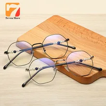 Модные оптический Ясно оправ пикантные Для женщин жемчуг ноги поддельные очки Для женщин Нерегулярные Золотые очки рама рецепту Близорукость