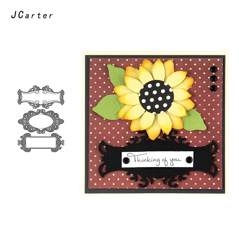 

JC New Arrival Decoration Rim Edge Frame Metal Cutting Dies for Scrapbooking DIY Embossing Folder Paper Handmade Album Stencils