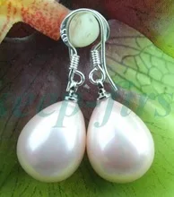 Прекрасный прекрасный с белыми жемчужинами бисером Серебряные подвесные серьги серебряный крючок 1 [пара] серьги ожерелье-колье marvel