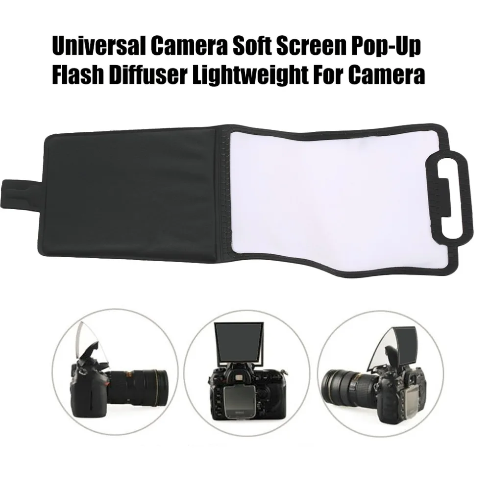 21 x 9cm Universal Flash Diffuser Reflector Soft Screen Pop Up Flash