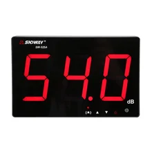 SNDWAY цифровой измеритель уровня звука от 30 до 130 дБ большой настенный ЖК-дисплей децибел измеритель шума для ресторана/офиса/дома