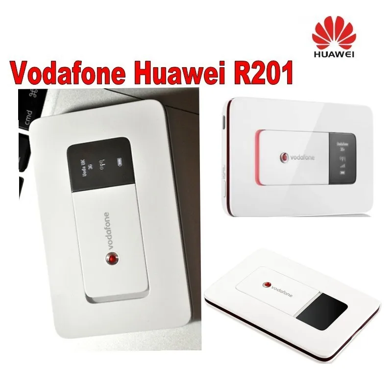 Лот из 4 шт. Vodafone HUAWEI R201 HSUPA, 3g, с функцией WI-FI маршрутизатор, Tri-band(900/1900/2100) 7,2 Мбит/с 3g мобильный роутер Wi-Fi PK E585 E586