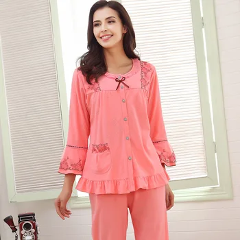 

New Women Pajamas Sleepwear Sets Soft Pajamas Women Nightgown Fashion Style Pajamas Sets Pyjama Femme Free Shipping