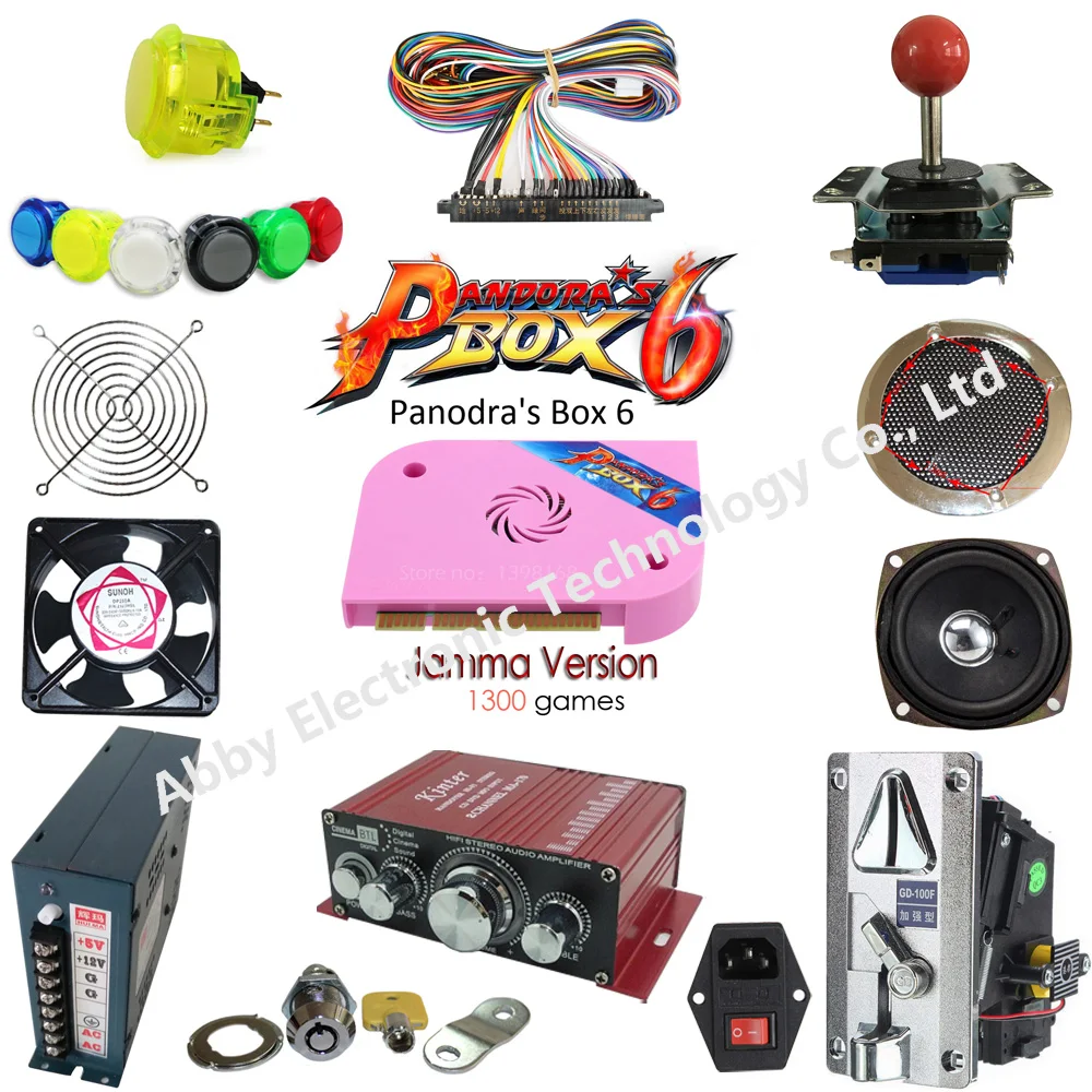 

Arcade diy Kit Pandora box kit/Classic 1300 in 1 game board for arcade cabinet
