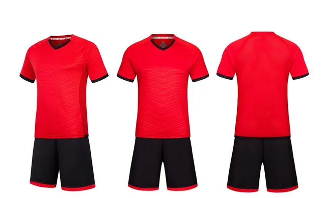 Whole Best Quality Football Jerseys 2016 2017 Soccer Whole Best Quality Football Jerseys 2016 2017 Soccer Custom Blank Team Red Mens