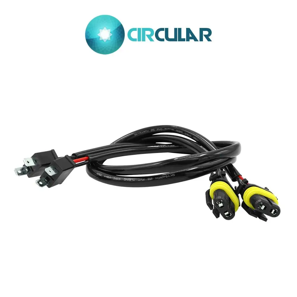 2 Pcs Wire Harness H7 Wire Harness HID Xenon Power Cable Connector Ballast Socket HID Wiring Adapter Conversion Kit