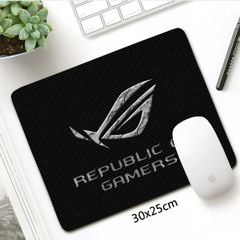 Республика геймеров коврик для мыши 30x25 см Asus игровой маленький размер резиновый