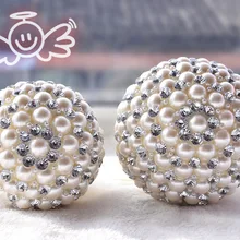 Роскошные пикантные женские свадебные цветы букет невесты свадебные туфли с отделкой жемчугом и прозрачными стразами в виде Искусственный Свадебный букет с украшением в виде кристаллов с блестками Новинка buque de noiva D210