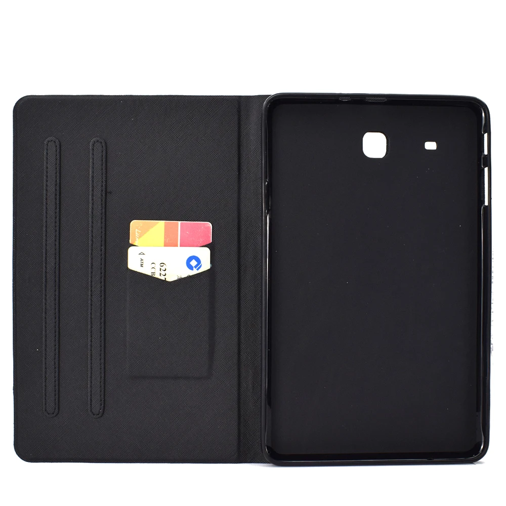 Чехол подставка с рисунком кошки собаки кролика слона для Samsung Galaxy Tab E 9 6 дюйма T560