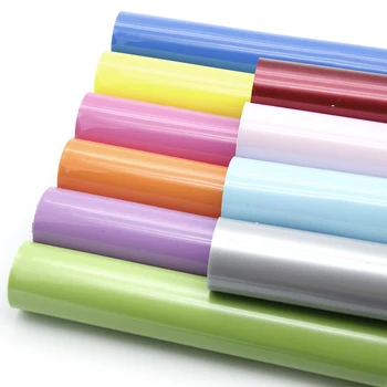 

10 Pieces/set 20*34cm Solid Vinyl Faux Synthetic Leather ,DIY handmade materials for handbag shoes hair bow,1Yc6620