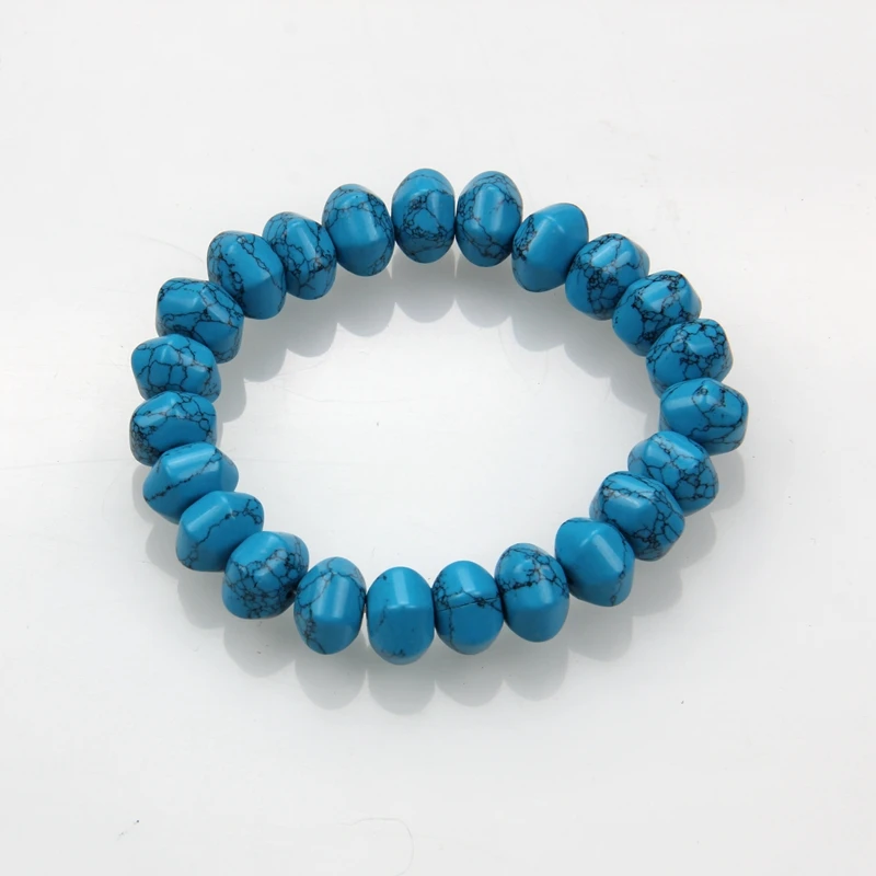 WLB0656 модные женские браслеты круглый натуральный камень браслет с камнями. Нежный Красочный Элегантный браслет - Окраска металла: WLB0656
