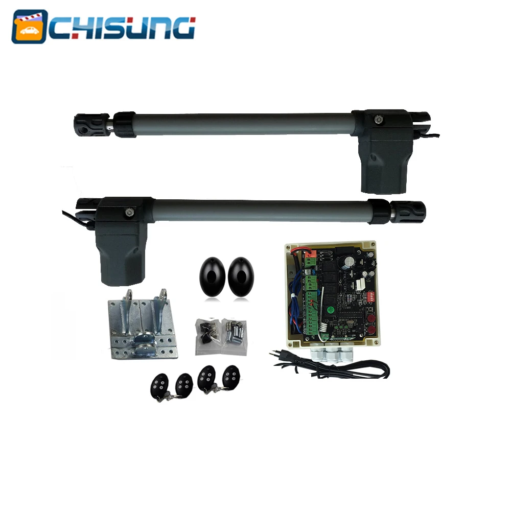 US $211.50 Electric Gates Double Open The Door Gate Motor Swing Gate Opener Automatic Could Set Up The Delay Opening And And Closing