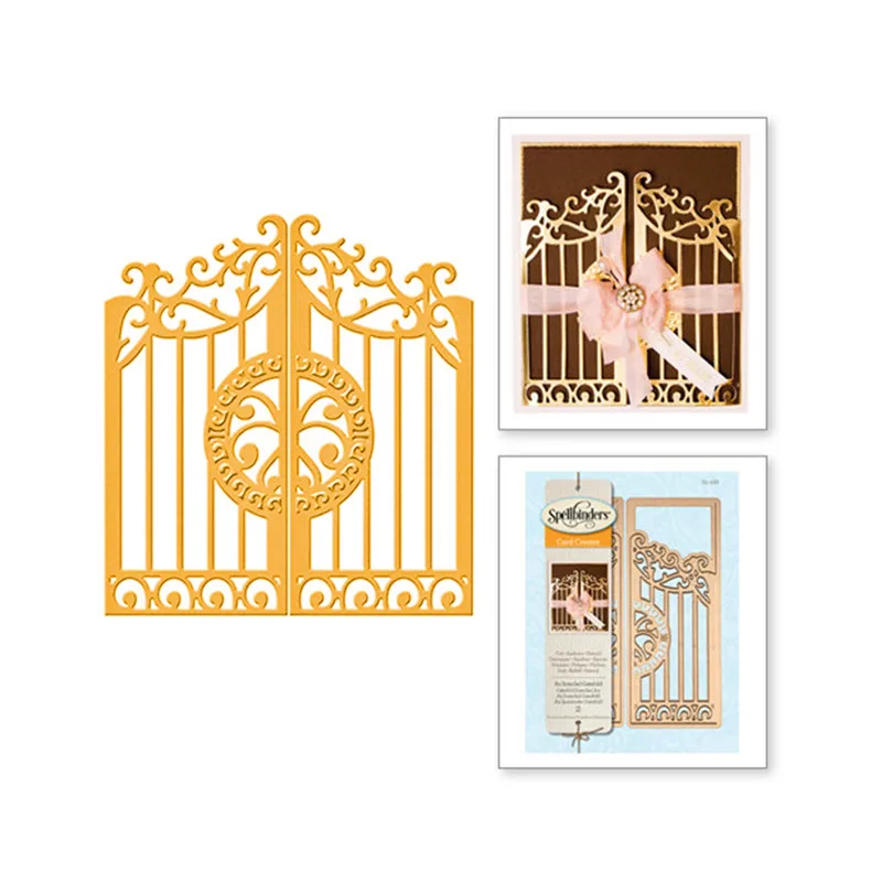 

Eastshape 1 Pcs/lot Metal Cutting Dies Scrapbooking For Card Making DIY Embossing Cuts New Craft Iron Gate Element