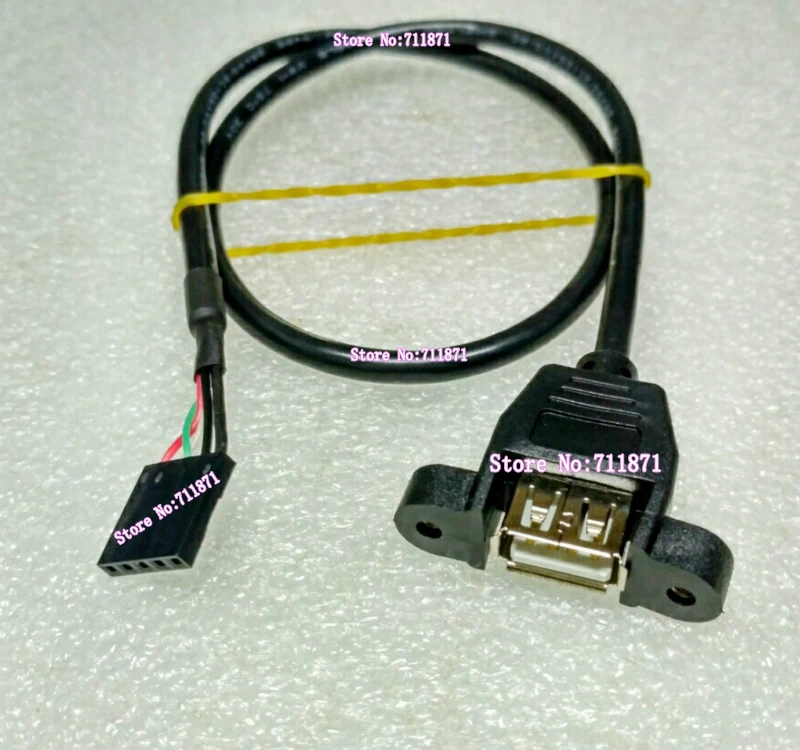 With screw hole 4P 5 Pins computer Front USB tieline 50cm Desktop