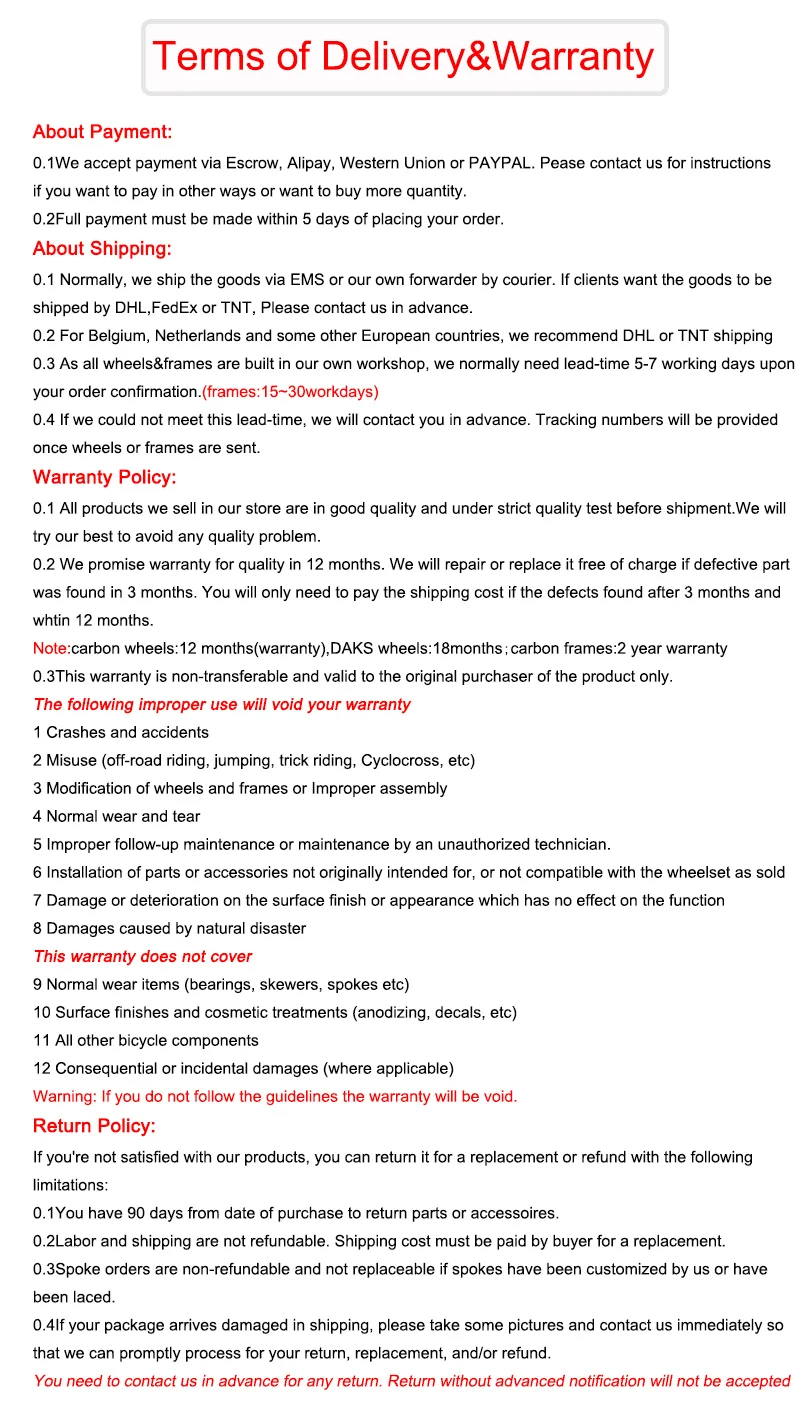 Terms of delivery&Warranty-1