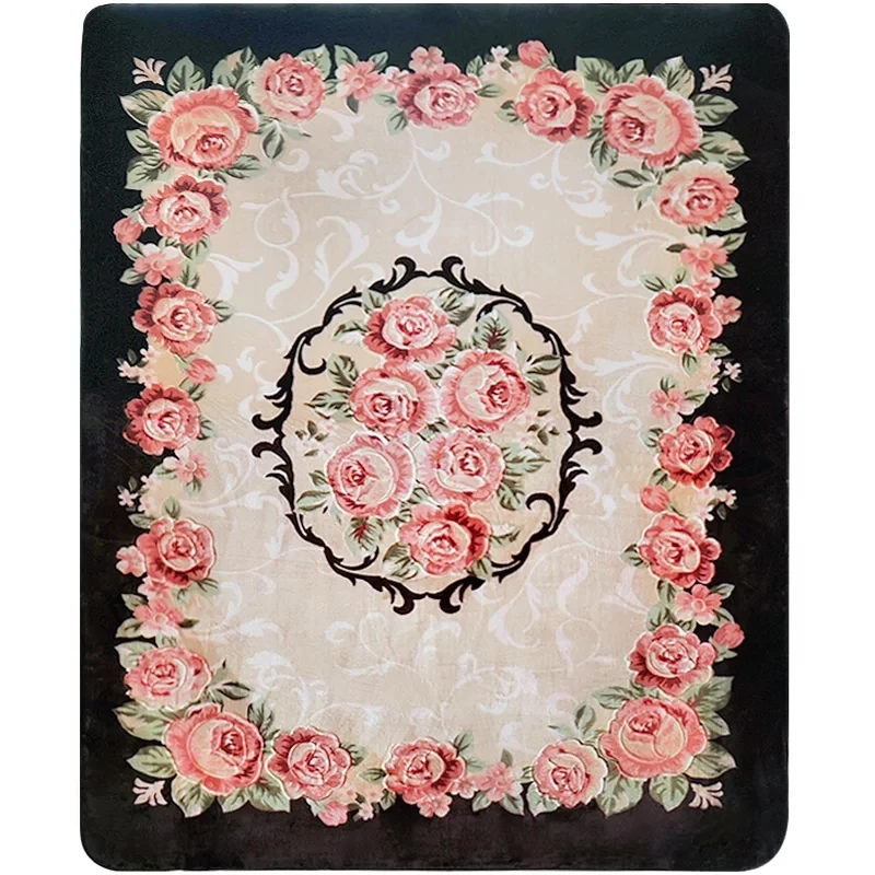 Flower Carpets For Living Room Bedroom European pastoral big Carpet Sofa Table Floor Mat Kids Crawling Area wedding Fashion Rug